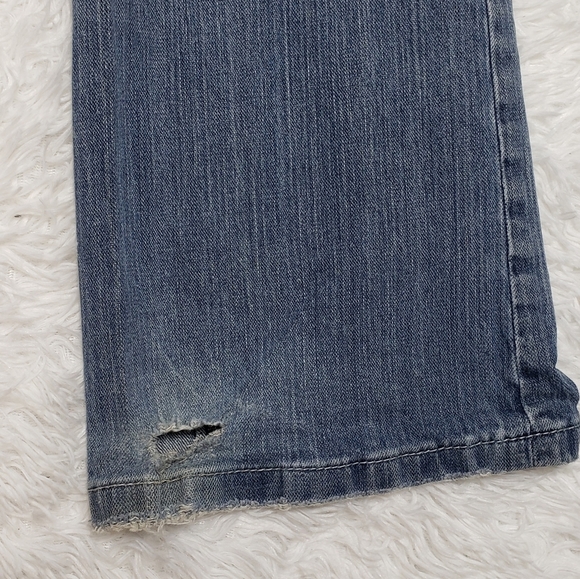 Converse Stanton Classic Boot Cut Jeans Womens 29x31 Lightly Distressed Denim - Picture 12 of 12